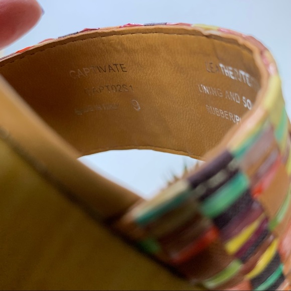 Steve Madden Women's Captivate Sandal - Cognac Multi size 9 - Picture 5 of 9